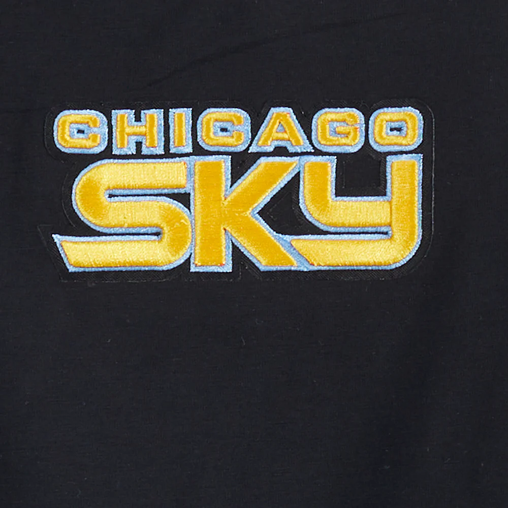 WNBA CHICAGO SKY CITY RANSOM WOMEN'S SINGLE JERSEY BOXY TEE (BLACK) - Image 6