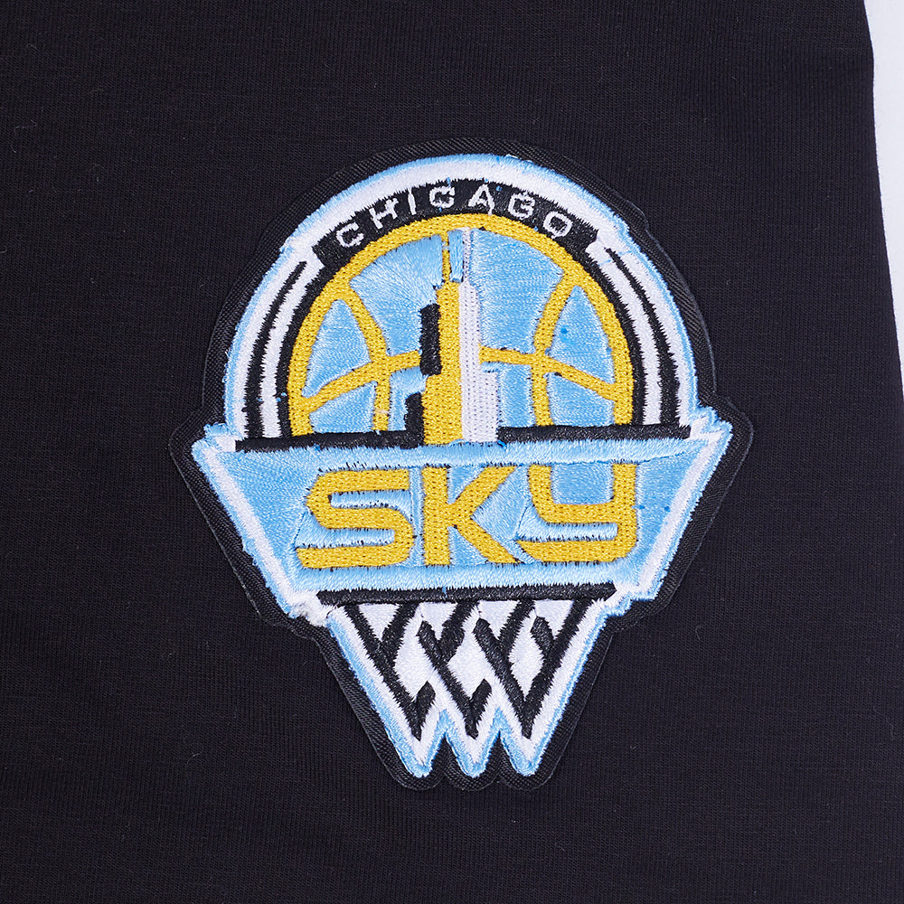 WNBA CHICAGO SKY JEWELS WOMEN'S SHORT SLEEVE SLIM FIT TEE (BLACK) - Image 6