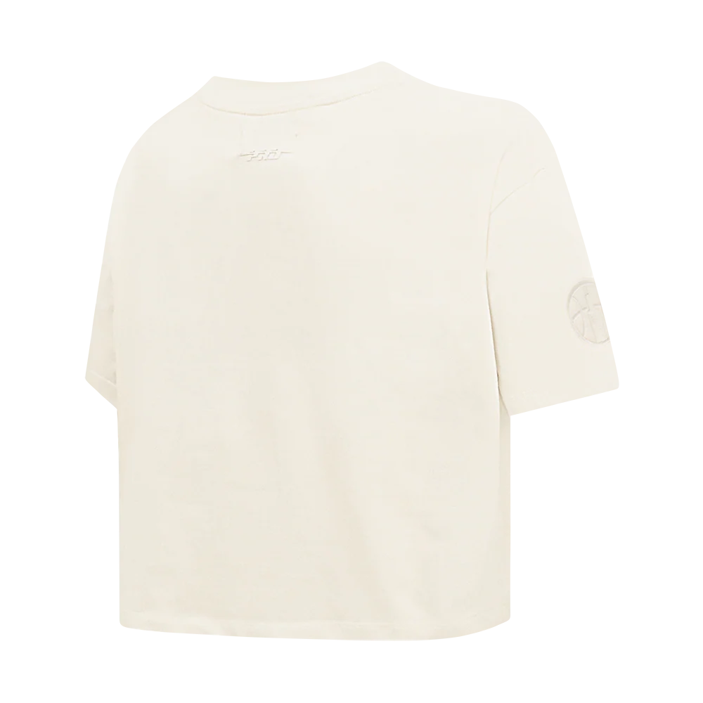 WNBA  CHICAGO SKY NEUTRAL WOMEN'S SINGLE JERSEY BOXY TEE (EGGSHELL) - Image 6
