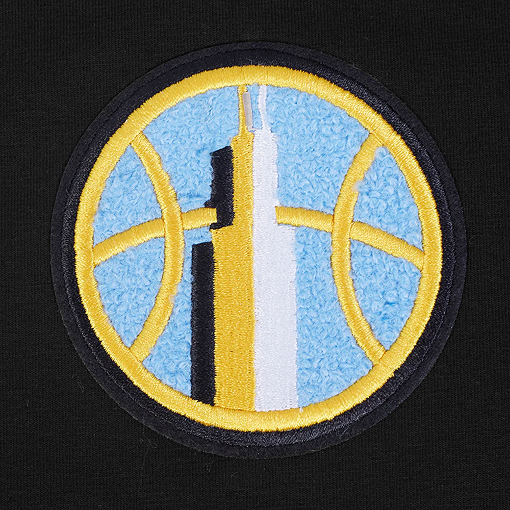 WNBA CHICAGO SKY CLASSIC ESSENTIALS WOMEN'S SINGLE JERSEY BOXY TEE (BLACK) - Image 5