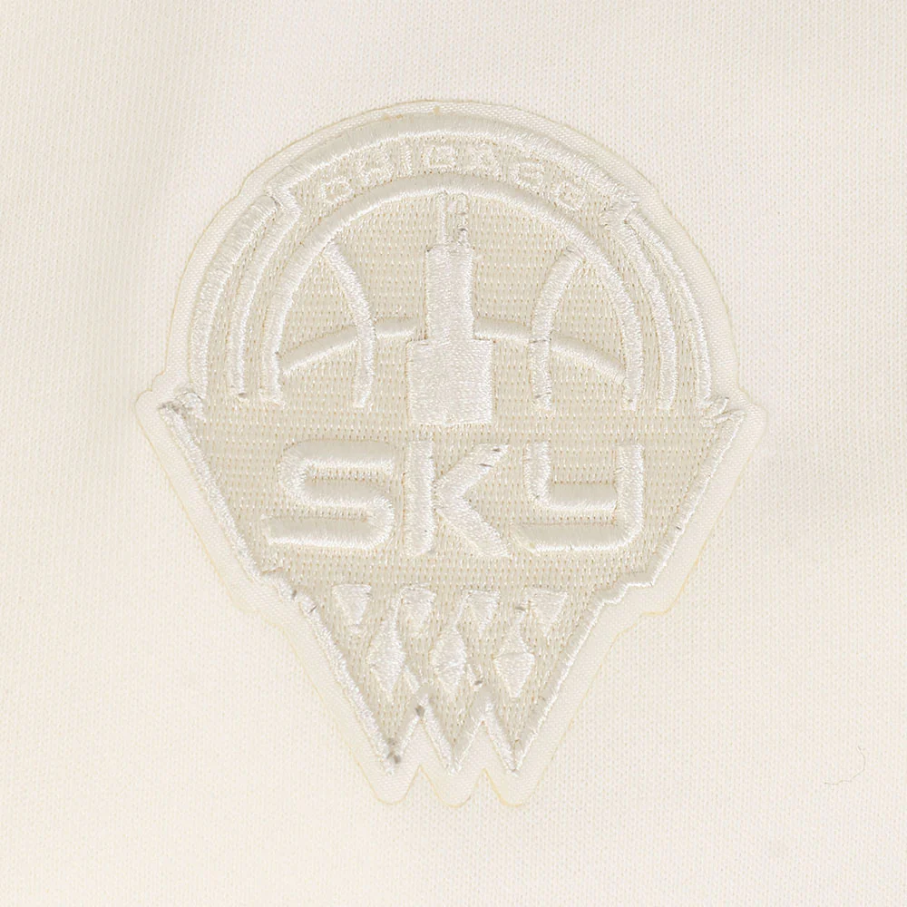 WNBA  CHICAGO SKY NEUTRAL WOMEN'S FLEECE CREWNECK (EGGSHELL) - Image 7