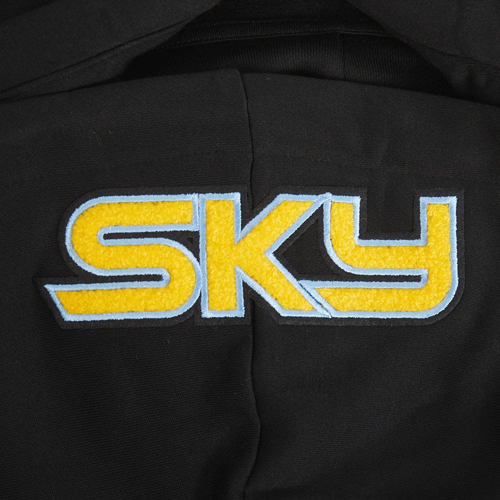 WNBA CHICAGO SKY CLASSIC ESSENTIALS WOMEN'S FLEECE PULLOVER HOODIE (BLACK) - Image 5