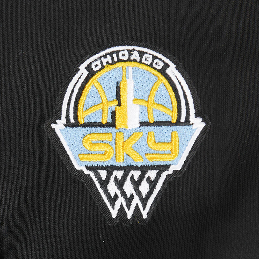 WNBA CHICAGO SKY CLASSIC ESSENTIALS WOMEN'S FLEECE PULLOVER HOODIE (BLACK) - Image 6
