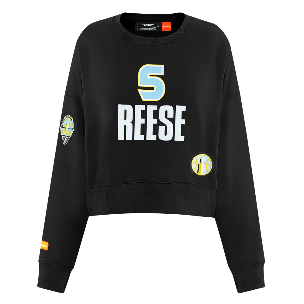WNBA CHICAGO SKY ANGEL REESE #5 CLASSIC PLAYER NAME AND NUMBER WOMEN'S (BLACK) - Image 3