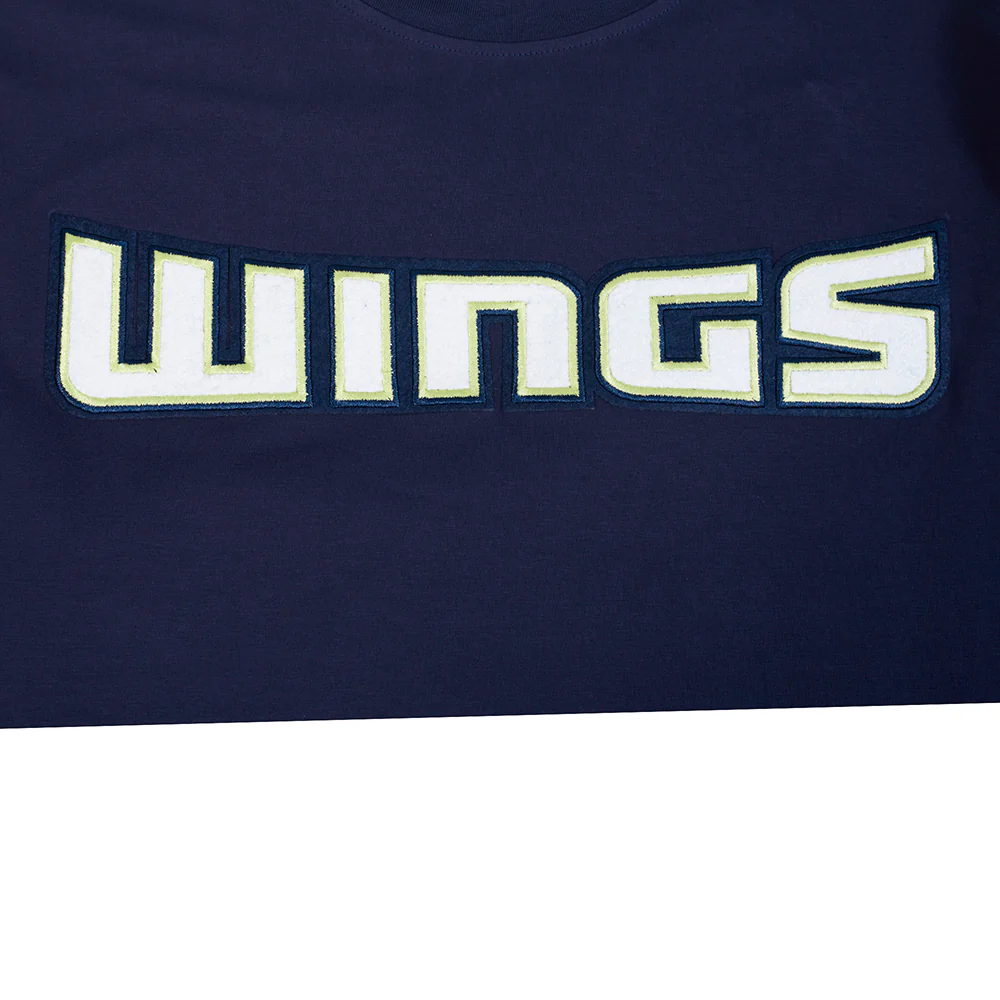 WNBA DALLAS WINGS CLASSIC CHENILLE MEN'S SINGLE JERSEY TEE (MIDNIGHT NAVY) - Image 11