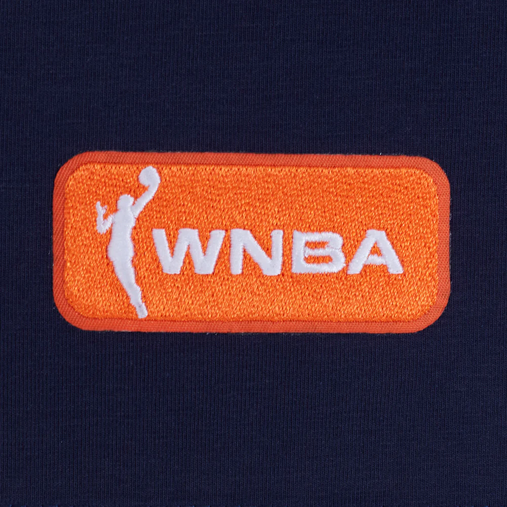 WNBA DALLAS WINGS CLASSIC CHENILLE MEN'S SINGLE JERSEY TEE (MIDNIGHT NAVY) - Image 5