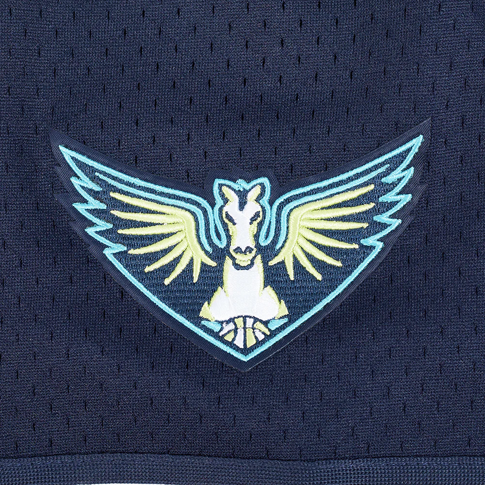 WNBA DALLAS WINGS MESH MEN'S BUTTON DOWN SHIRT (MIDNIGHT NAVY) - Image 11