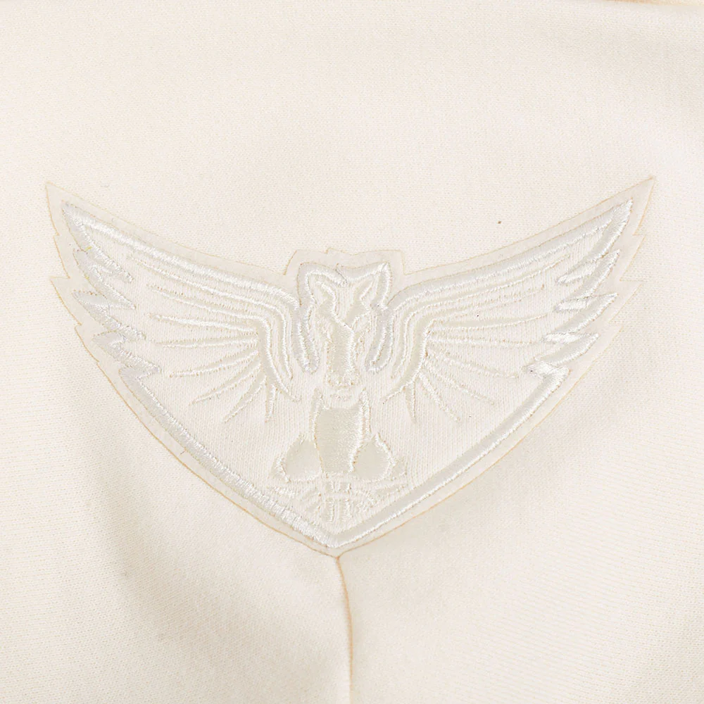 WNBA DALLAS WINGS NEUTRAL MEN'S DROP SHOULDER FLC PO HOODIE (EGGSHELL) - Image 7