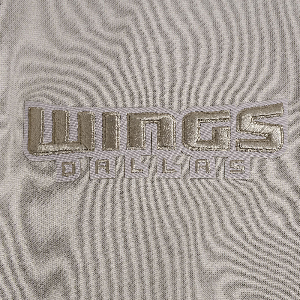 WNBA DALLAS WINGS NEUTRAL MEN'S DROP SHOULDER FLC PO HOODIE (TAUPE) - Image 9