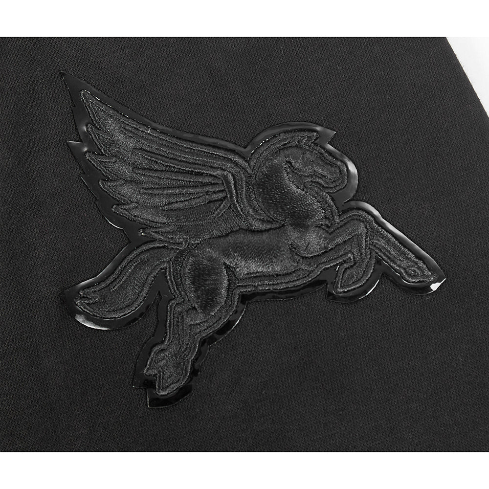 WNBA DALLAS WINGS TRIPLE BLACK BIG BOYS FLC FZ HOODIE (BLACK) - Image 5