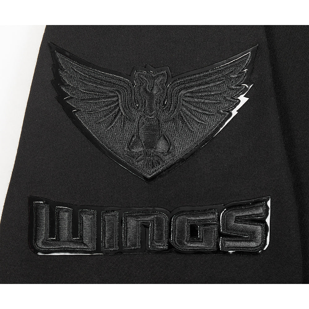 WNBA DALLAS WINGS TRIPLE BLACK BIG BOYS FLC FZ HOODIE (BLACK) - Image 6