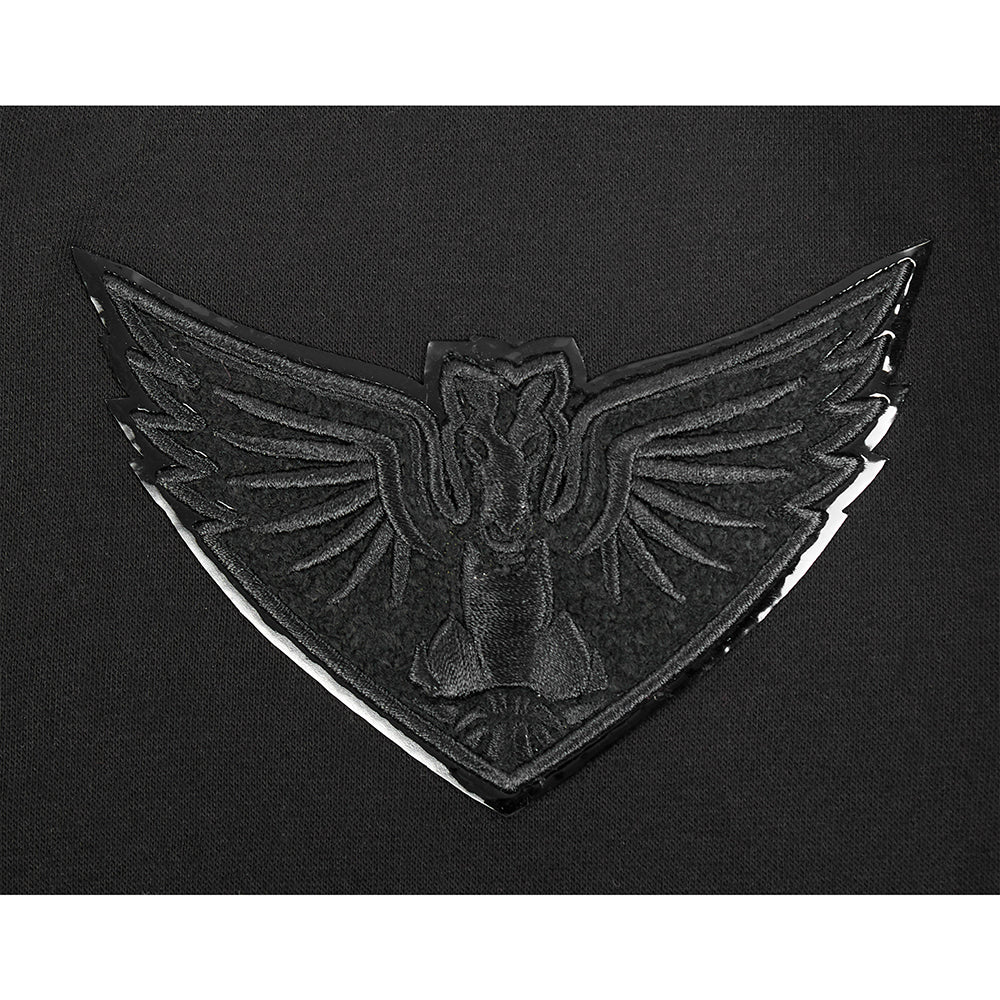 WNBA DALLAS WINGS TRIPLE BLACK BIG BOYS FLC FZ HOODIE (BLACK) - Image 7