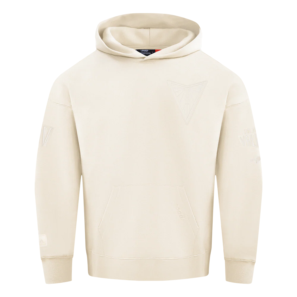 WNBA GOLDEN STATE VALKYRIES NEUTRAL MEN'S DROP SHOULDER FLC PO HOODIE (EGGSHELL) - Image 3