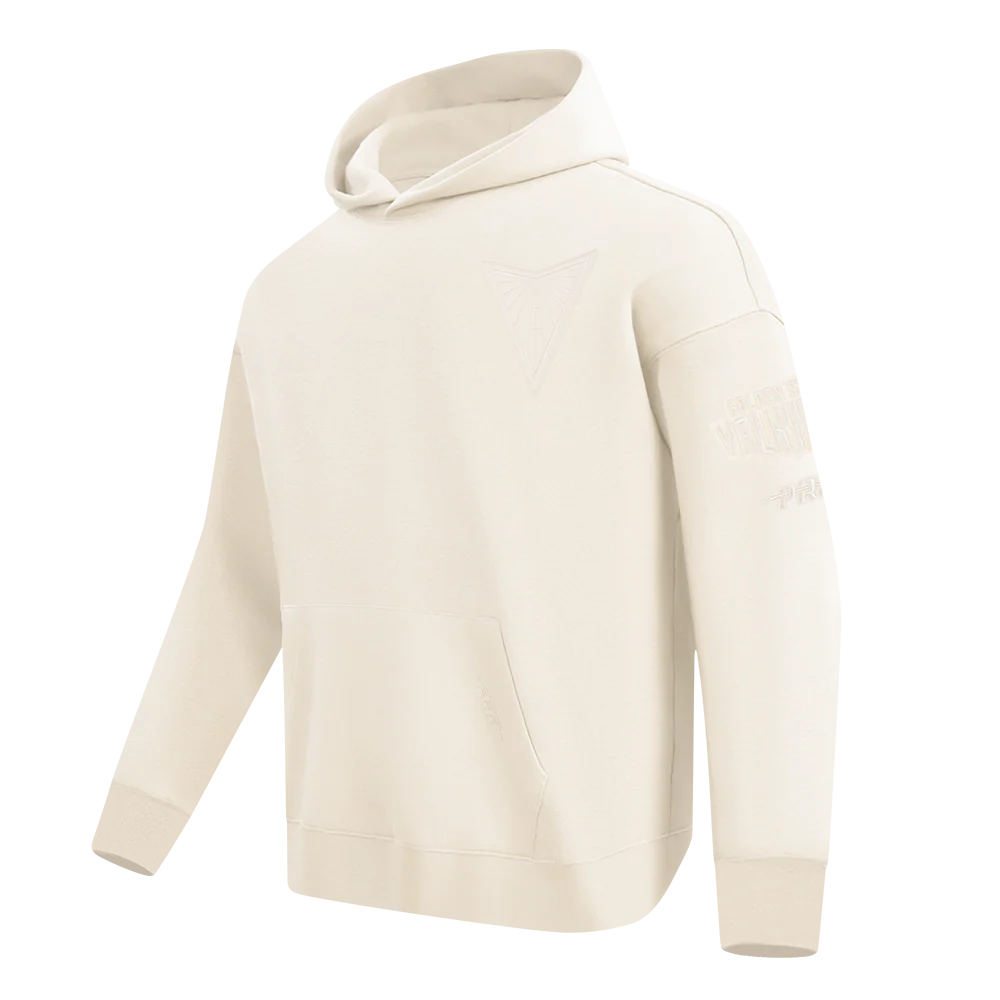 WNBA GOLDEN STATE VALKYRIES NEUTRAL MEN'S DROP SHOULDER FLC PO HOODIE (EGGSHELL) - Image 4