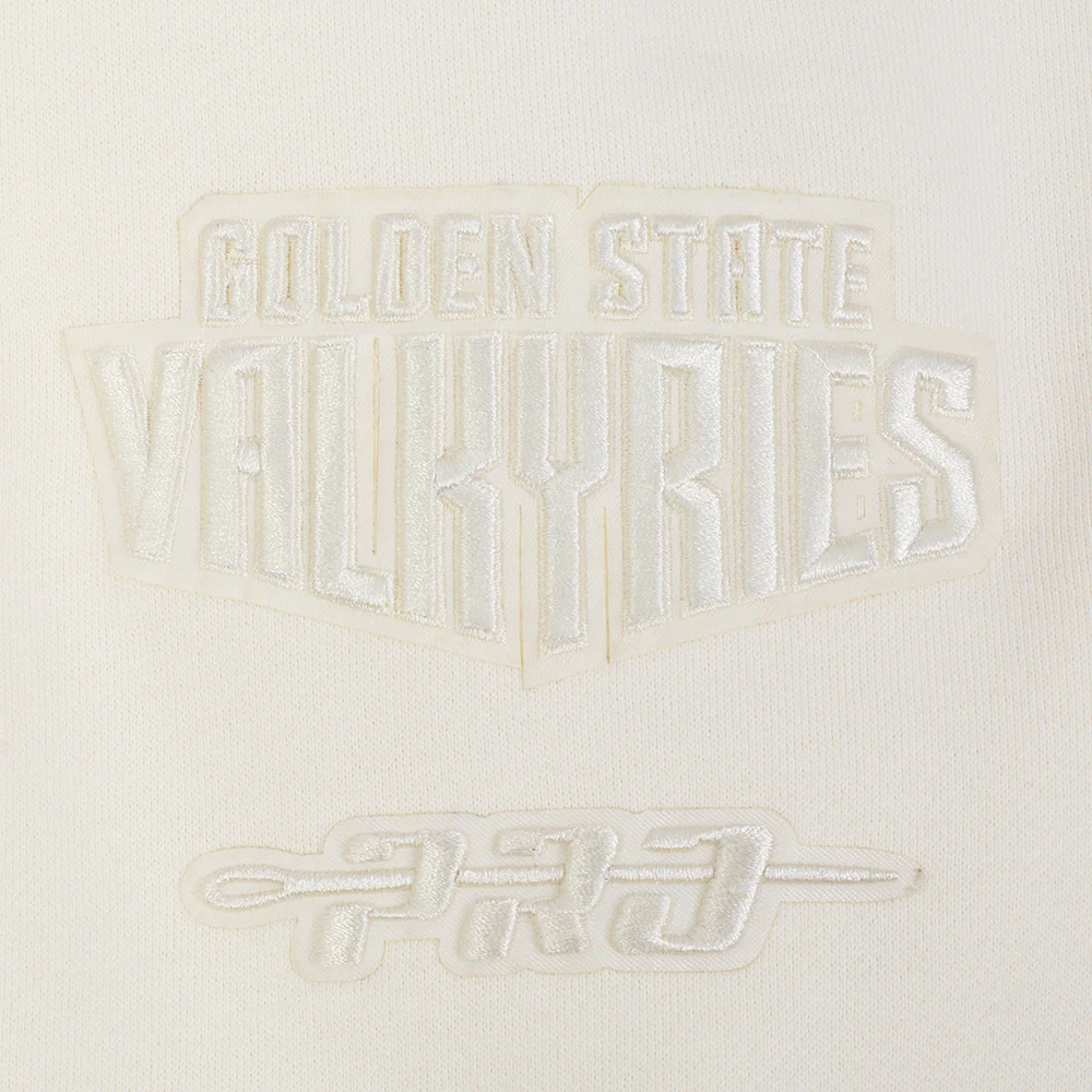 WNBA GOLDEN STATE VALKYRIES NEUTRAL MEN'S DROP SHOULDER FLC PO HOODIE (EGGSHELL) - Image 8