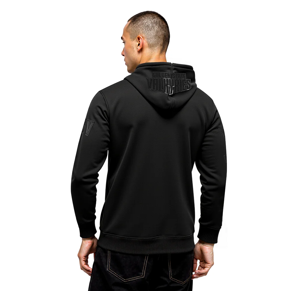 WNBA GOLDEN STATE VALKYRIES CLASSIC 3BK MEN'S DK FZ HOODIE (BLACK) - Image 2