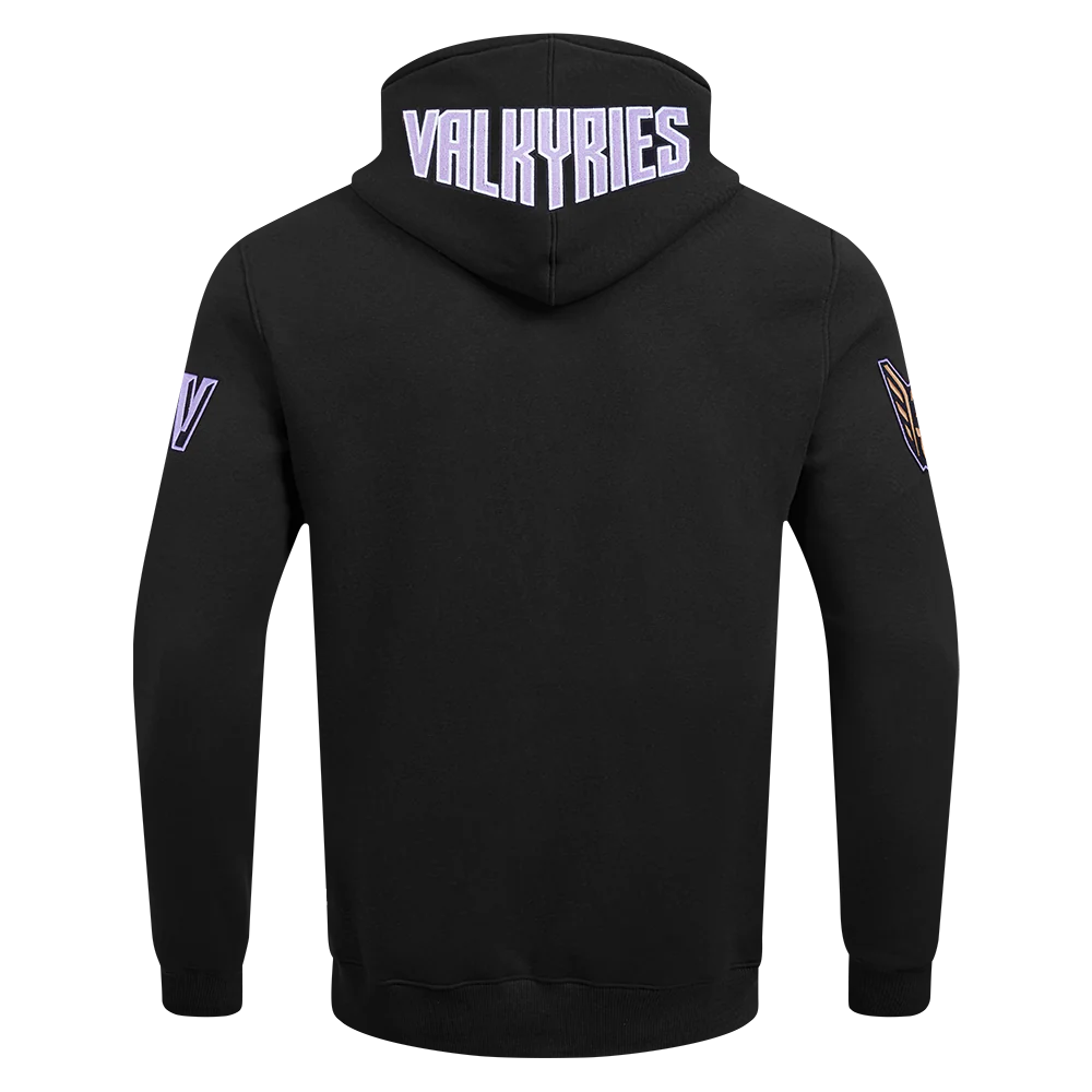 WNBA GOLDEN STATE VALKYRIES CLASSIC CHENILLE MEN'S DK PO HOODIE (BLACK) - Image 5
