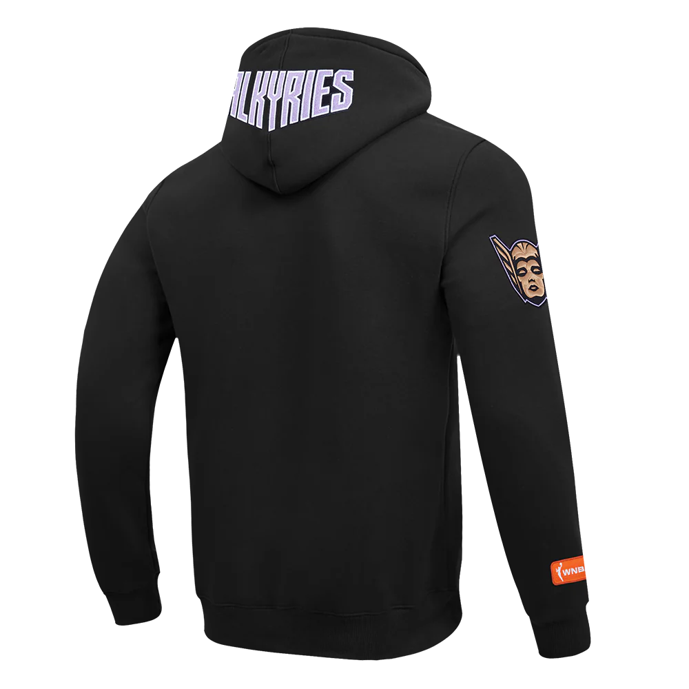 WNBA GOLDEN STATE VALKYRIES CLASSIC CHENILLE MEN'S DK PO HOODIE (BLACK) - Image 6