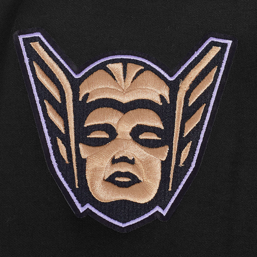 WNBA GOLDEN STATE VALKYRIES CLASSIC CHENILLE MEN'S DK PO HOODIE (BLACK) - Image 9