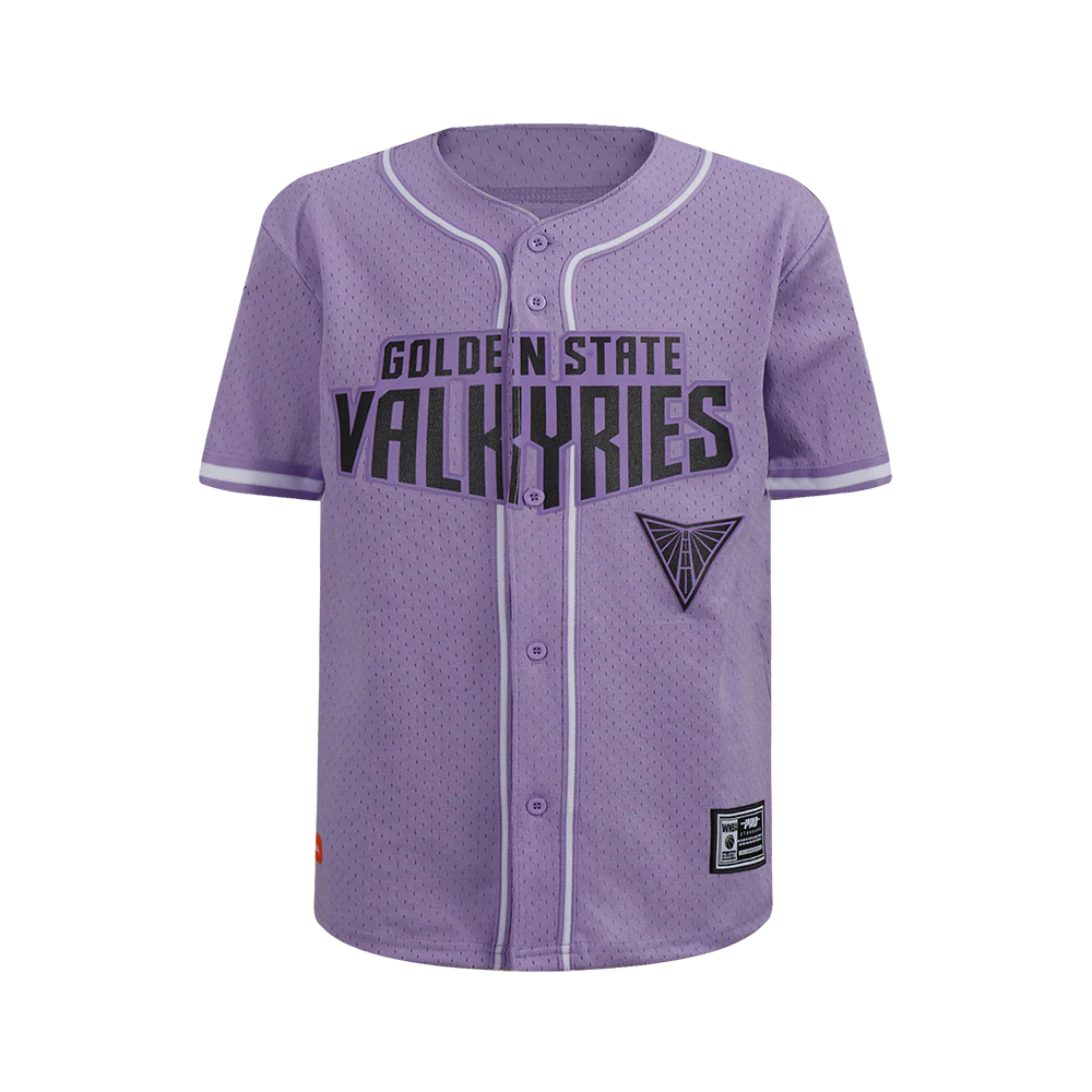 WNBA GOLDEN STATE VALKYRIES CLASSICL BIG BOY'S MESH BUTTON DOWN SHIRT (LILAC)