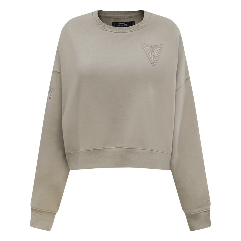 WNBA GOLDEN STATE VALKYRIES NEUTRAL WOMEN'S FLC CREWNECK (TAUPE)