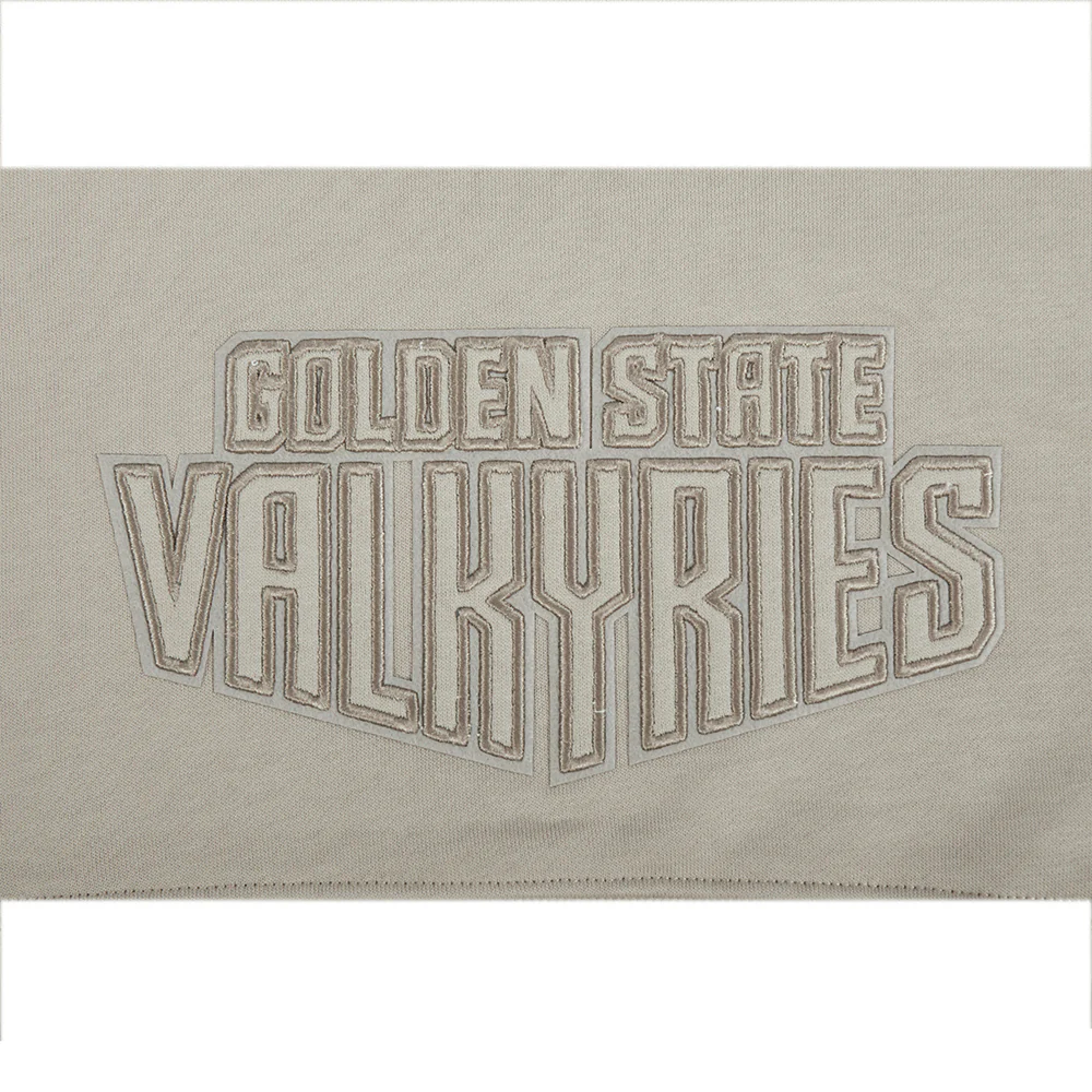 WNBA GOLDEN STATE VALKYRIES NEUTRAL WOMEN'S FLC CROPPED PO HOODIE (TAUPE) - Image 5