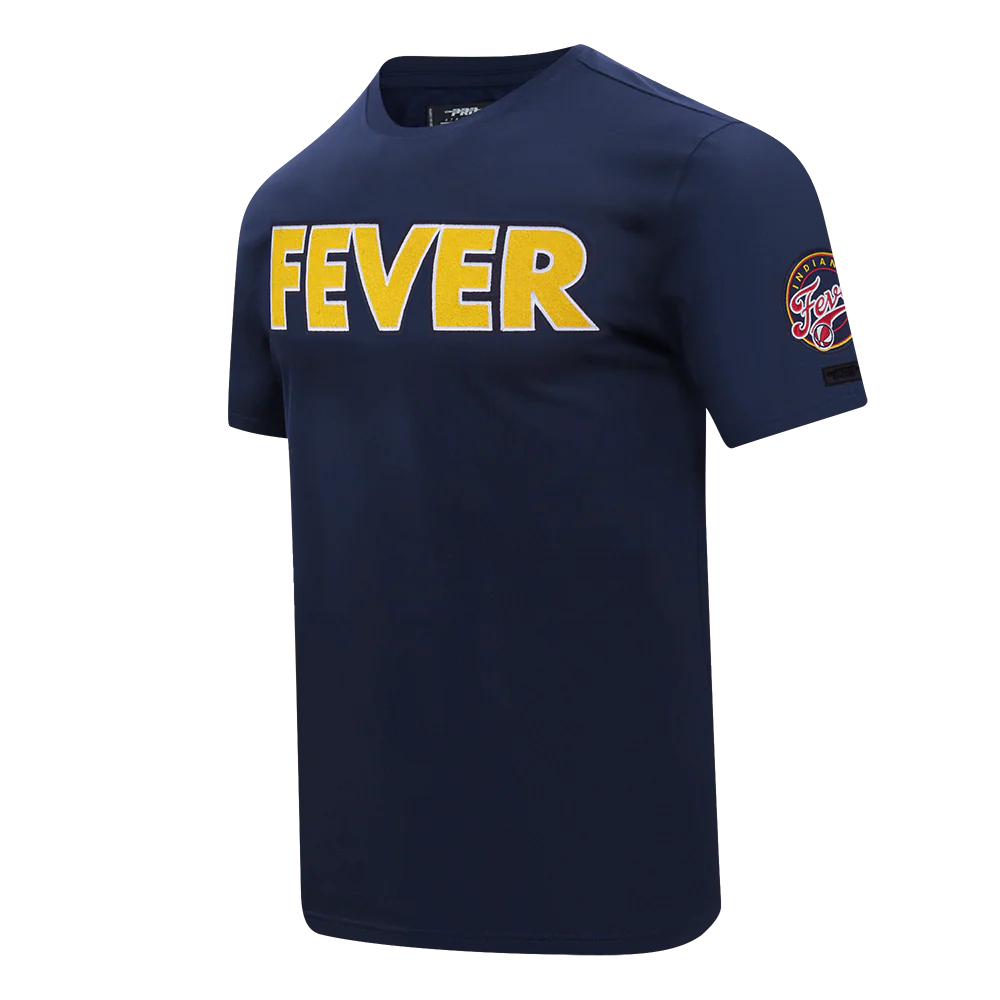 WNBA INDIANA FEVER CLASSIC CHENILLE MEN'S SINGLE JERSEY TEE (MIDNIGHT NAVY) - Image 3
