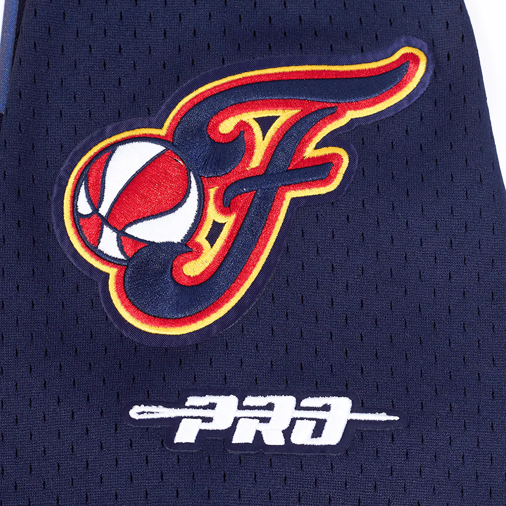 WNBA INDIANA FEVER MESH MEN'S BUTTON DOWN SHIRT (MIDNIGHT NAVY/RED) - Image 7