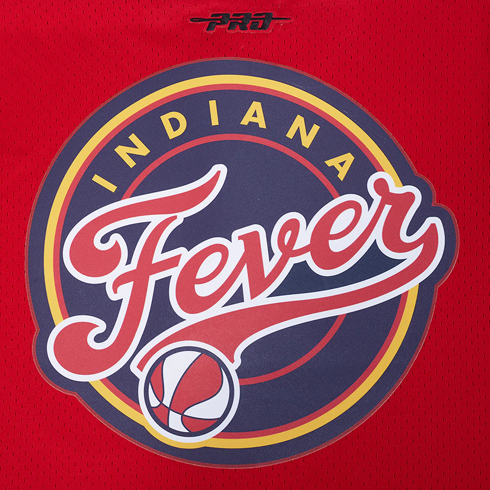 WNBA  INDIANA FEVER MESH MEN'S BUTTON DOWN SHIRT (RED) - Image 5