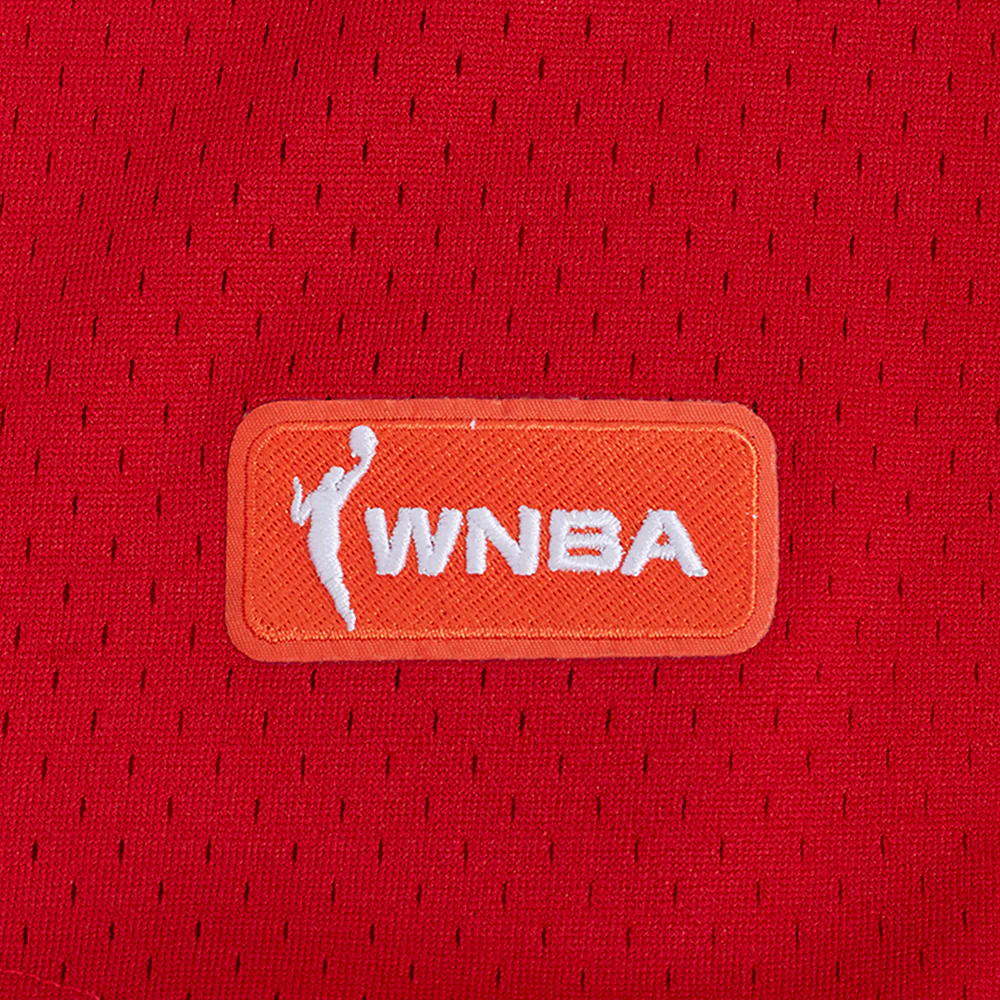 WNBA  INDIANA FEVER MESH MEN'S BUTTON DOWN SHIRT (RED) - Image 9