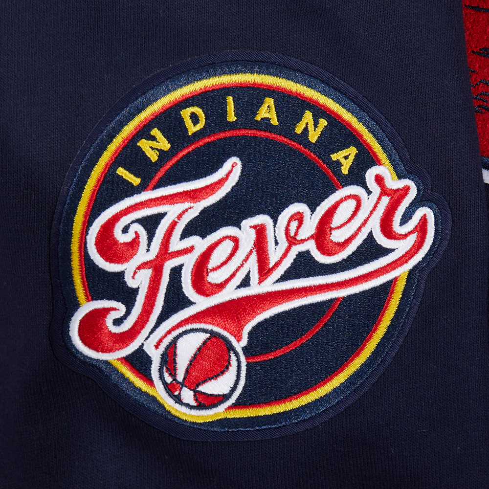 WNBA INDIANA FEVER CITY RANSOM MEN'S RIB FLEECE PULLOVER HOODIE (MIDNIGHT NAVY/RED/MIDNIGHT NAVY) - Image 7