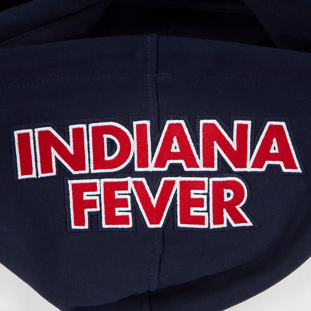 WNBA INDIANA FEVER CITY RANSOM MEN'S RIB FLEECE PULLOVER HOODIE (MIDNIGHT NAVY/RED/MIDNIGHT NAVY) - Image 8