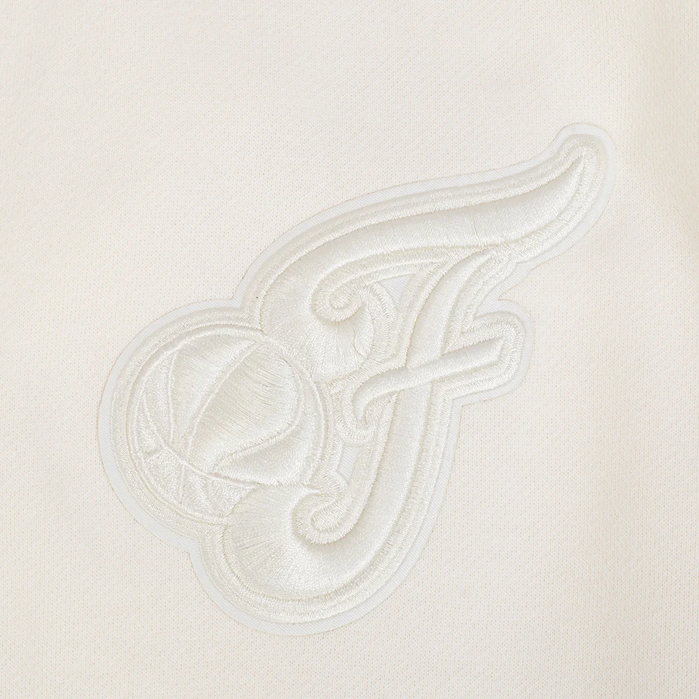WNBA INDIANA FEVER NEUTRAL MEN'S DROP SHOULDER FLC CREWNECK (EGGSHELL) - Image 7