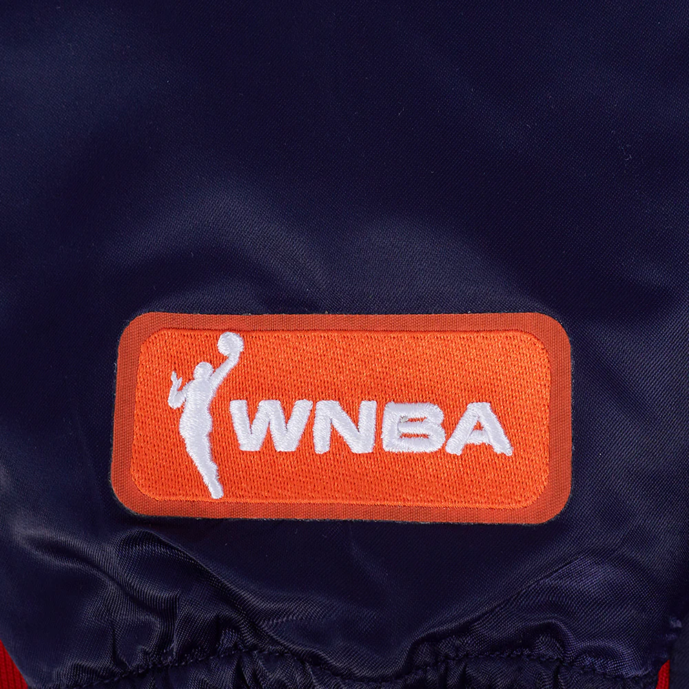 WNBA INDIANA FEVER CITY RANSOM MEN'S RIB SATIN JACKET (MIDNIGHT NAVY/RED/MIDNIGHT NAVY) - Image 6