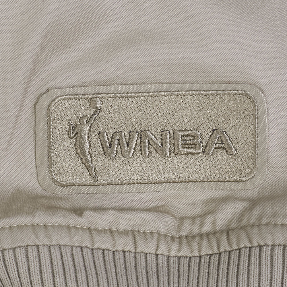 WNBA INDIANA FEVER NEUTRAL MEN'S TWILL JACKET (TAUPE) - Image 5