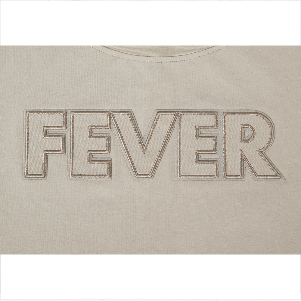 WNBA  INDIANA FEVER NEUTRAL WOMEN'S SINGLE JERSEY BOXY TEE (TAUPE) - Image 10