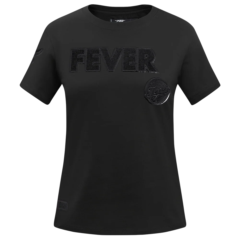 INDIANA FEVER TRIPLE BLACK WOMEN'S SS SLIM FIT TEE (BLACK)