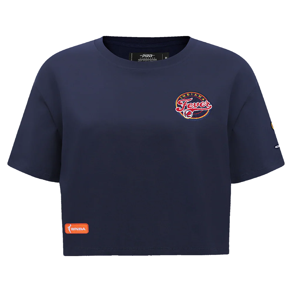 WNBA INDIANA FEVER CLASSIC ESSENTIALS WOMEN'S SINGLE JERSEY BOXY TEE (MIDNIGHT NAVY) - Image 3