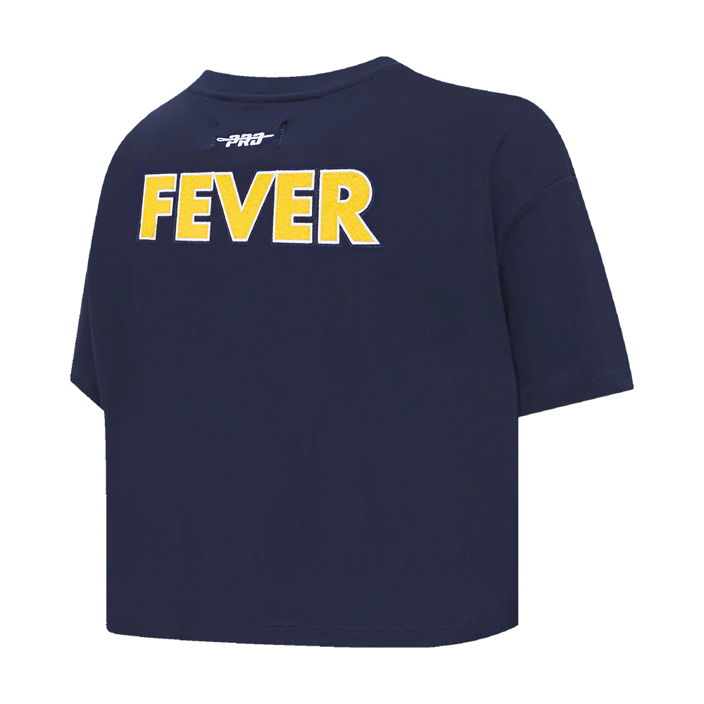 WNBA INDIANA FEVER CLASSIC ESSENTIALS WOMEN'S SINGLE JERSEY BOXY TEE (MIDNIGHT NAVY) - Image 5