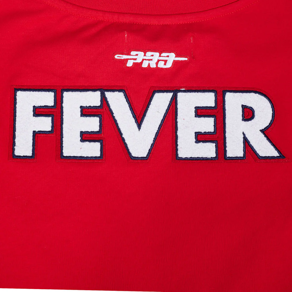 WNBA INDIANA FEVER CLASSIC ESSENTIALS WOMEN'S SINGLE JERSEY BOXY TEE (RED) - Image 8