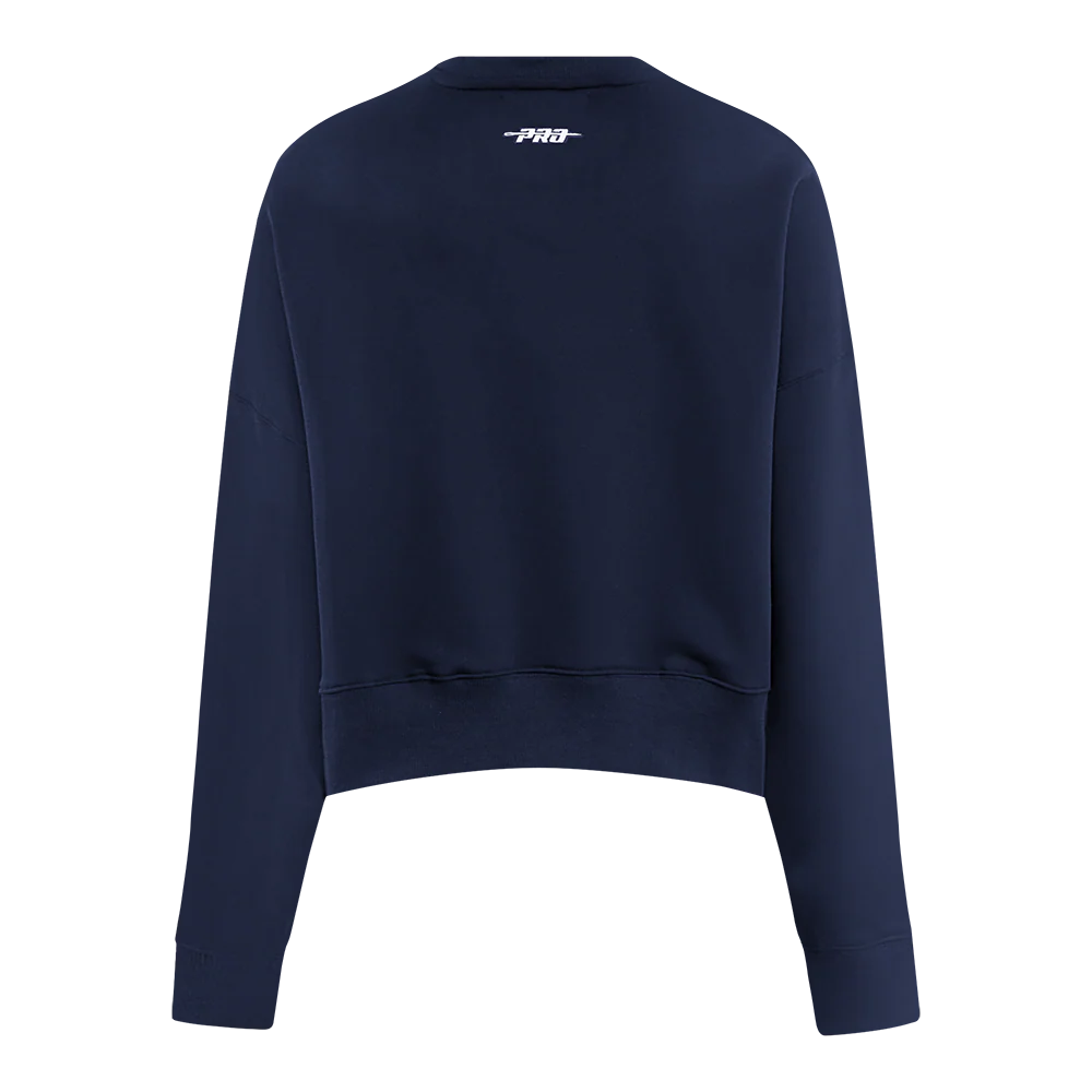 WNBA  INDIANA FEVER JEWELS WOMEN'S FLEECE CREWNECK (MIDNIGHT NAVY) - Image 3