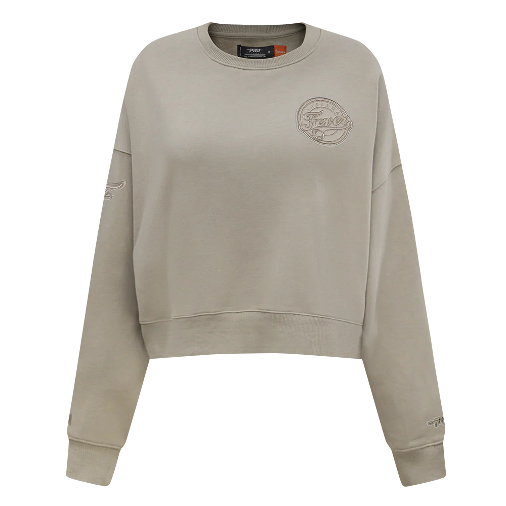 WNBA INDIANA FEVER NEUTRAL WOMEN'S FLEECE CREWNECK (TAUPE)