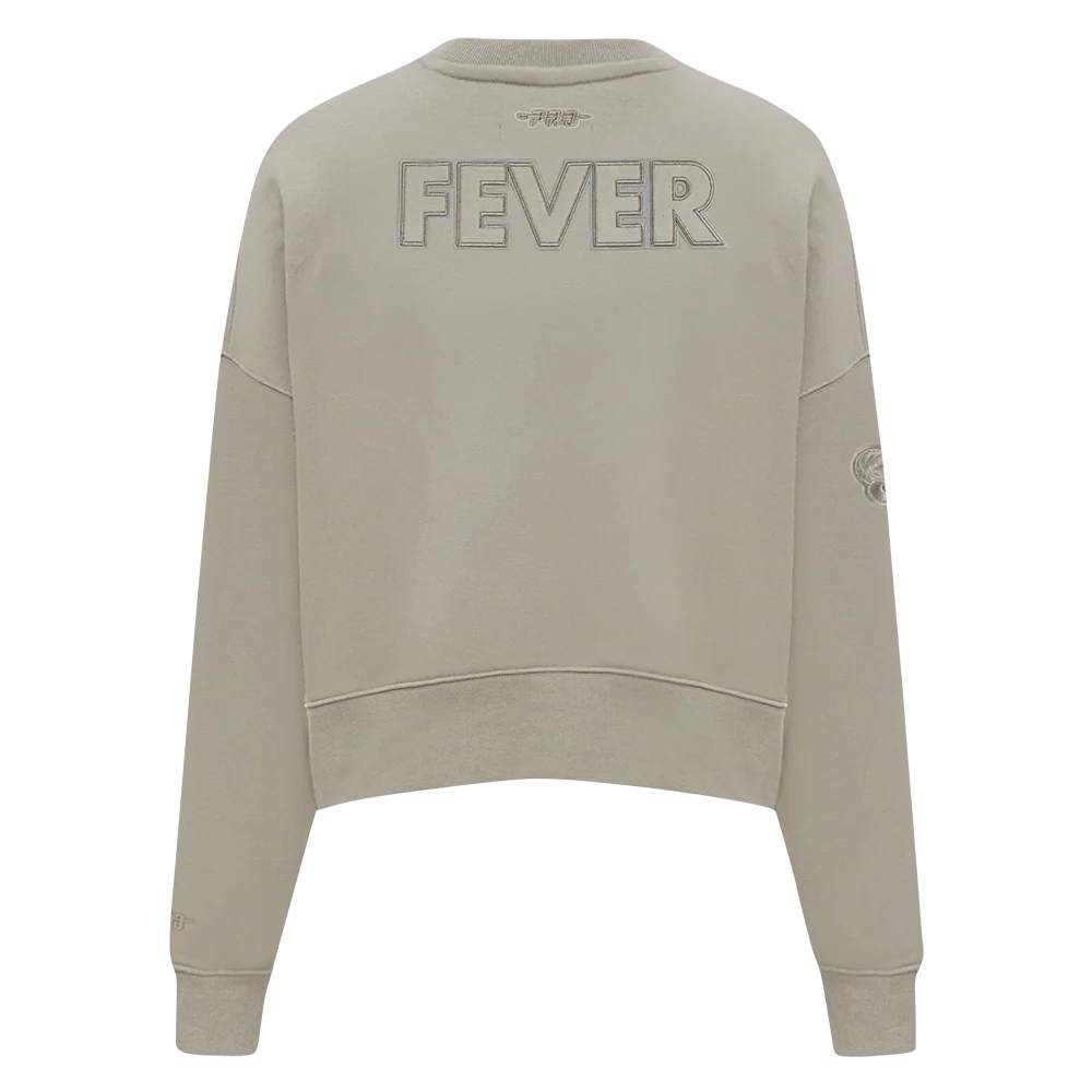WNBA INDIANA FEVER NEUTRAL WOMEN'S FLEECE CREWNECK (TAUPE) - Image 3