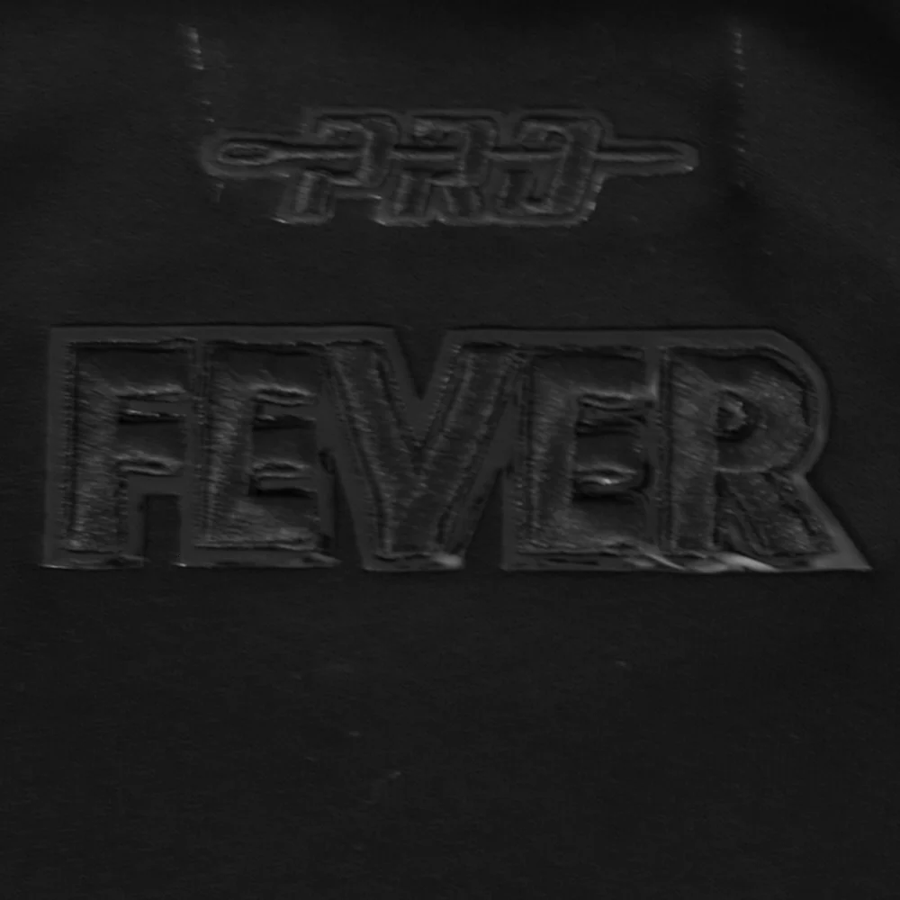 WNBA INDIANA FEVER TRIPLE BLACK WOMEN'S FLEECE CREWNECK (BLACK) - Image 7
