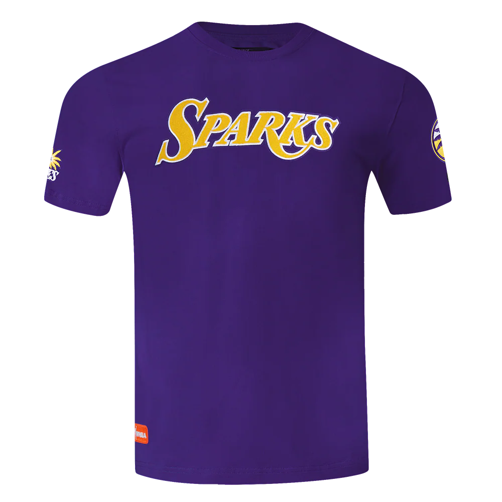 WNBA LOS ANGELES SPARKS CLASSIC CHENILLE MEN'S SJ TEE (PURPLE)