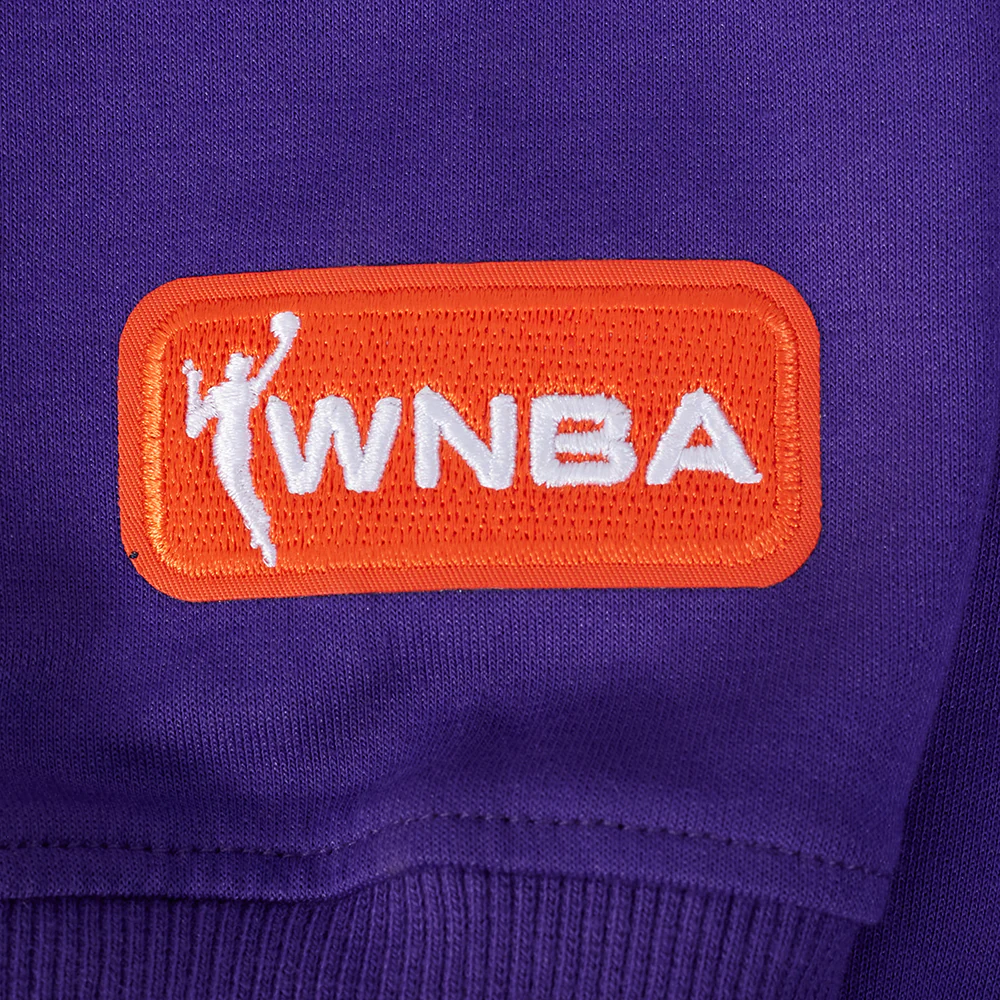 WNBA LOS ANGELES SPARKS CLASSIC CHENILLE MEN'S DOUBLE KNIT PULLOVER HOODIE (PURPLE) - Image 6