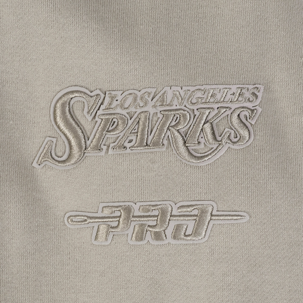 WNBA LOS ANGELES SPARKS NEUTRAL MEN'S DROP SHOULDER FLC CREWNECK (TAUPE) - Image 12