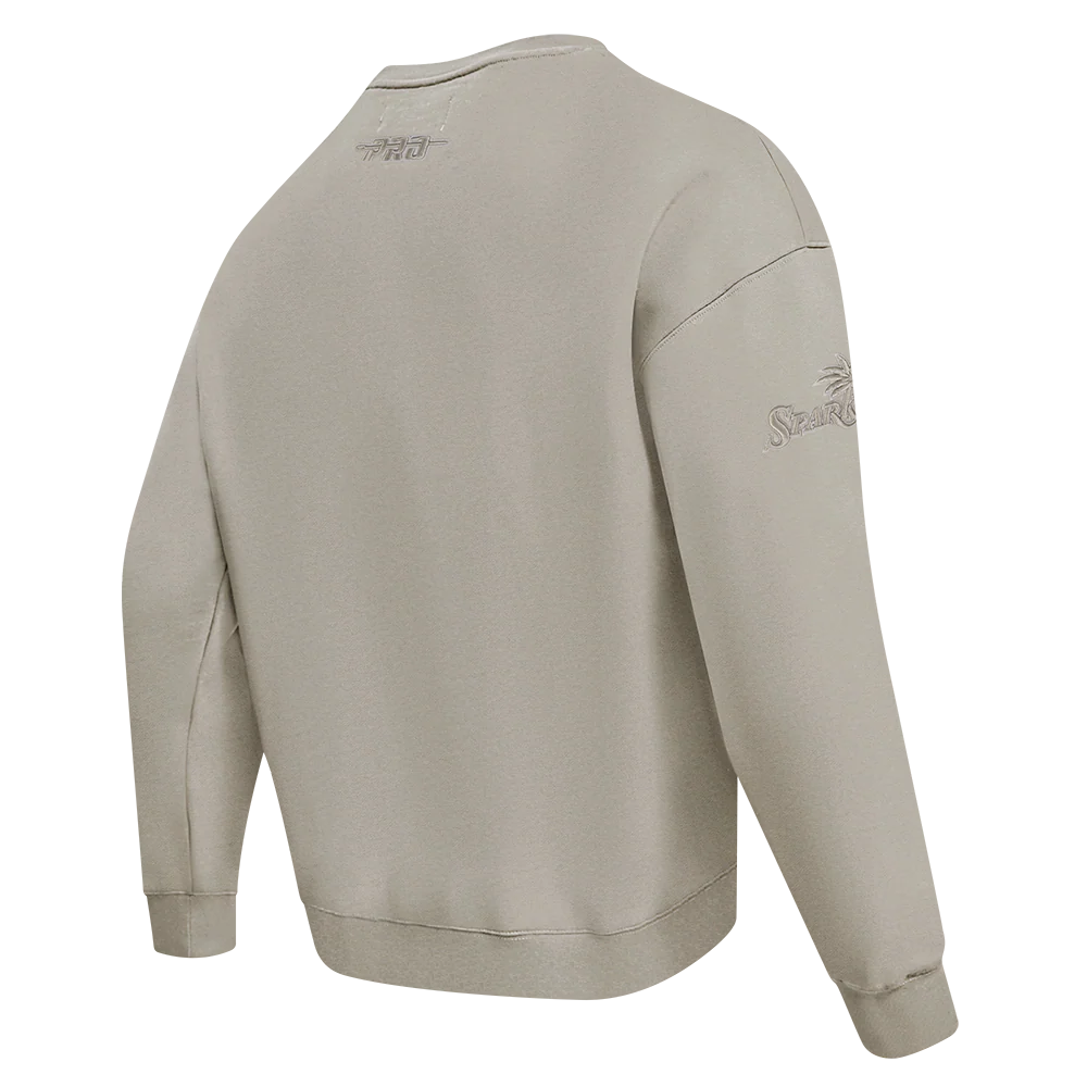 WNBA LOS ANGELES SPARKS NEUTRAL MEN'S DROP SHOULDER FLC CREWNECK (TAUPE) - Image 6