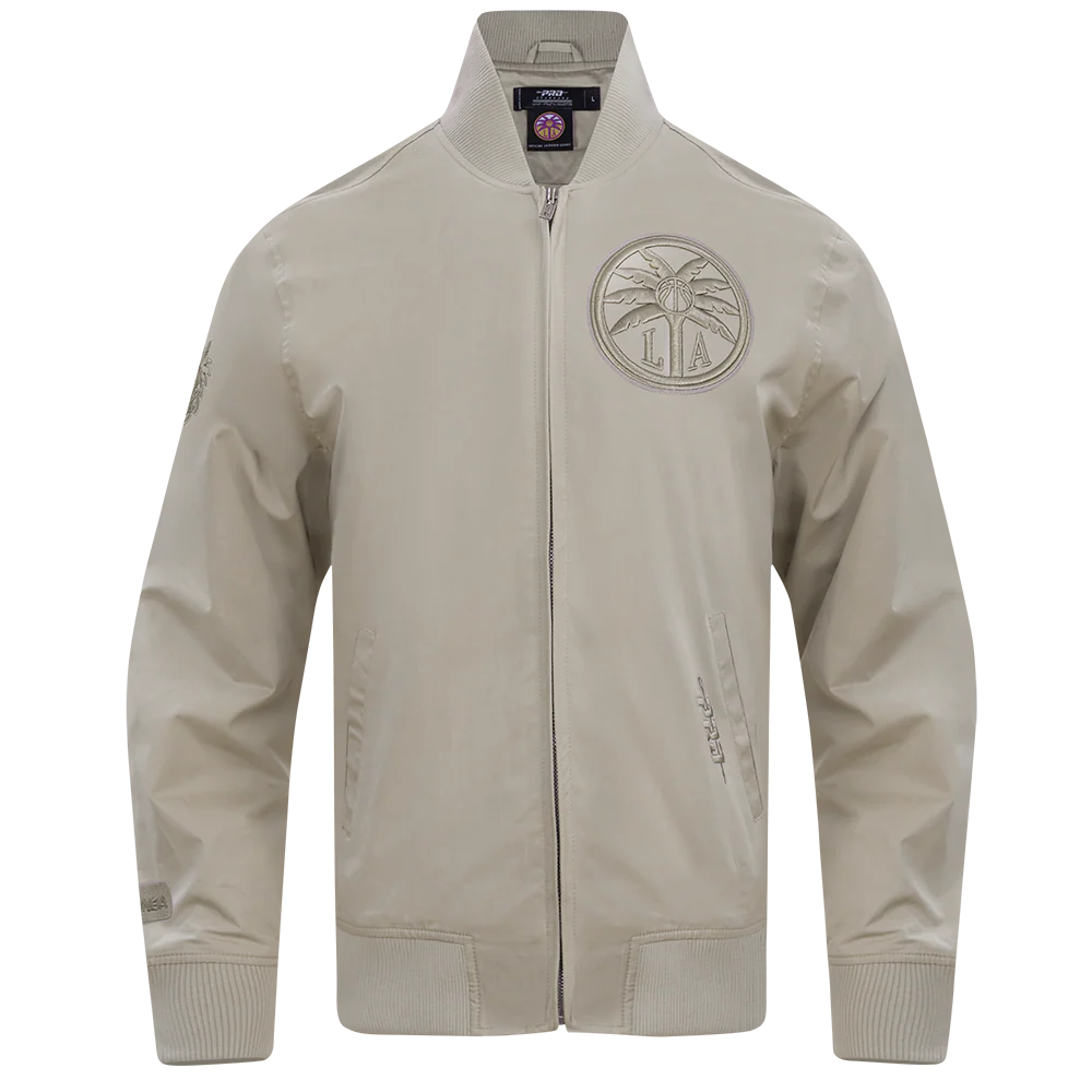 WNBA LOS ANGELES SPARKS NEUTRAL MEN'S TWILL JACKET (TAUPE)