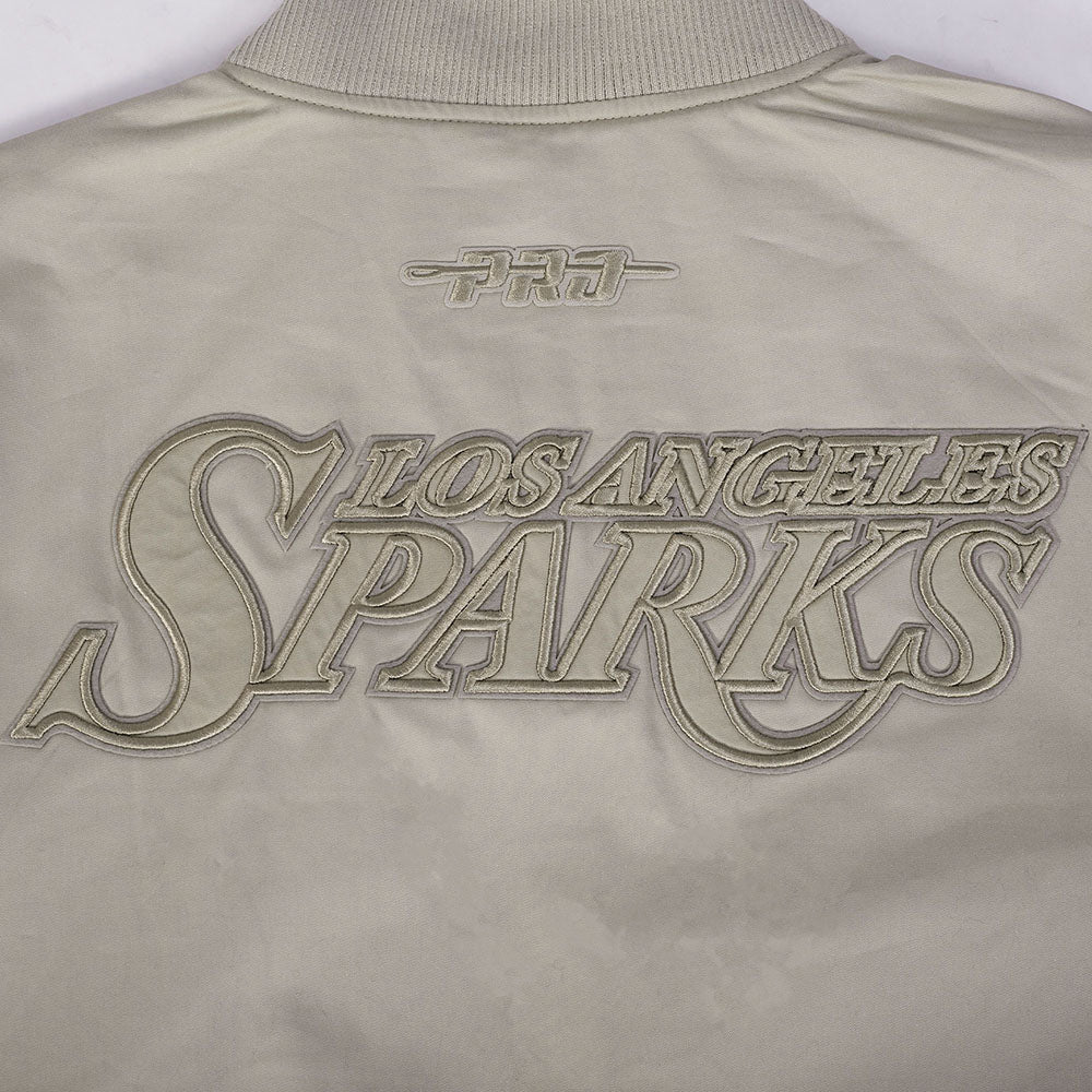 WNBA LOS ANGELES SPARKS NEUTRAL MEN'S TWILL JACKET (TAUPE) - Image 8
